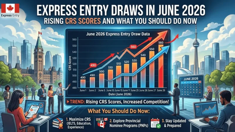 Express Entry Draws in June 2026: Rising CRS Scores and What You Should Do Now