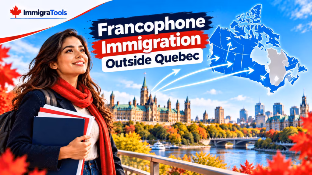 French-speaking applicant exploring immigration pathways across Canadian provinces outside Quebec